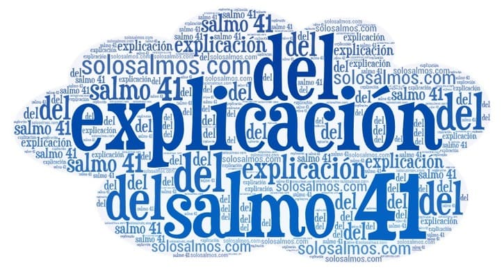 explicación del salmo 41
