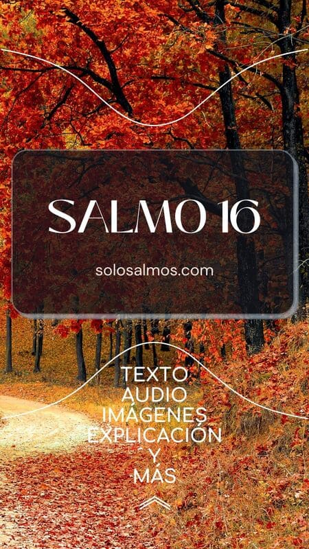 salmo 16 audio, texto, pdf, explicación, 