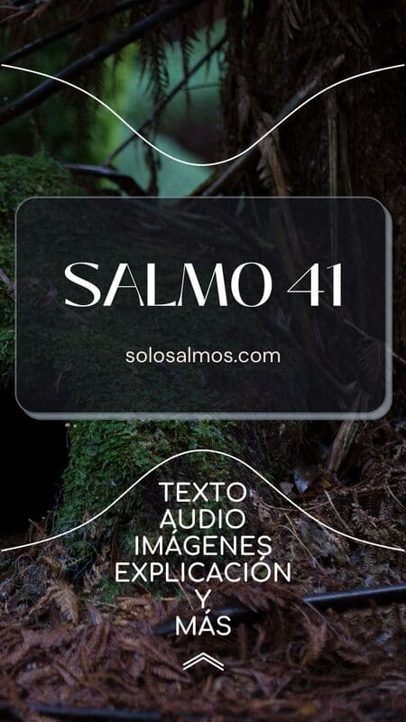 salmo 41 audio, texto, pdf, explicación, 